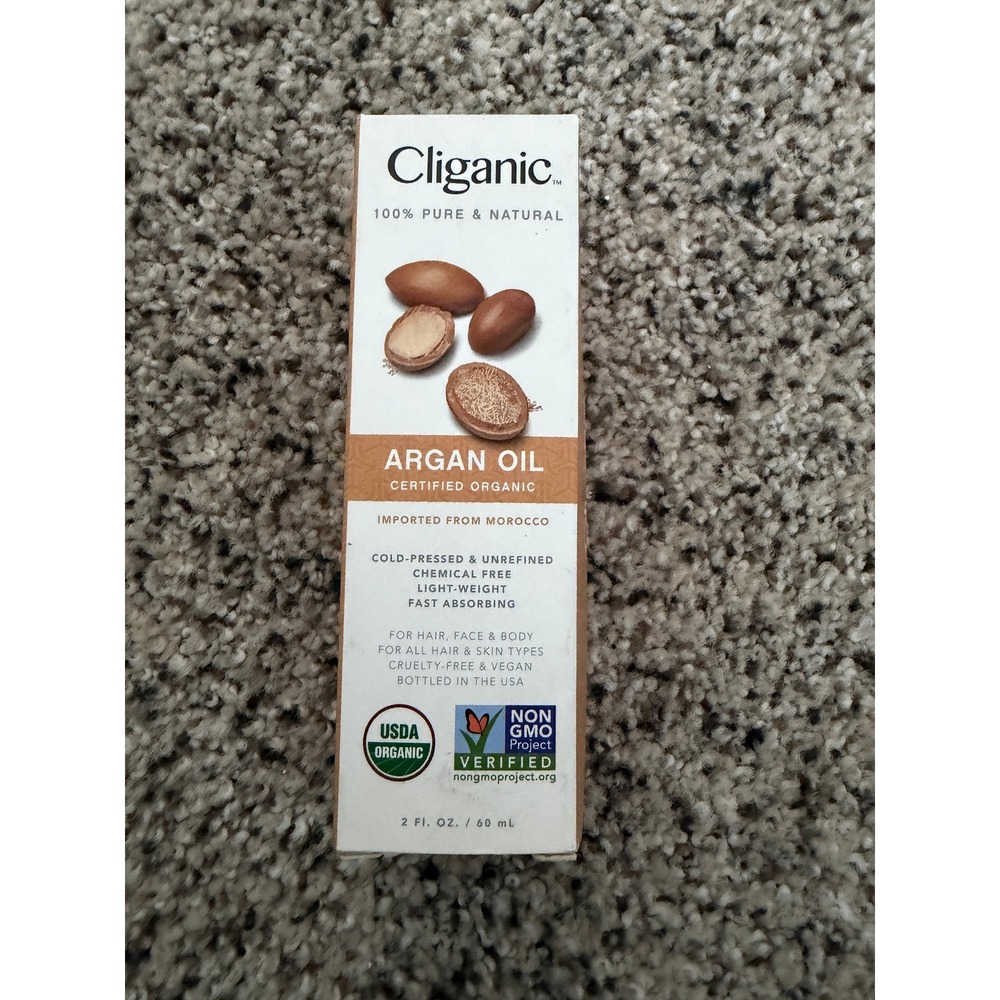 Cliganic Argan Oil 2oz Organic Cold-Pressed 100% Pure Unrefined